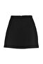 Siyah Basic Yüksek Bel A-line Mini Boy Dokuma Etek TWOSS22ET0136 - 10