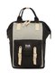 Women's Black Pocketed Mother Baby Bag with Logo M000003884