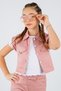 Girl 8-14 Years Old Gabardine Trousers 3-Piece Linen Vest Set - 2