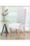 Lycra Chair Cover, Chair Cover, Elastic, standard (1 PC) white - 2