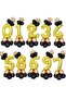 Gold Number Balloon Welcome Set 9 Year Old Black Gold Colors 9 Number Balloon with Gold Crown - 7
