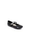 200 Girl's Black Patent Leather Jewelled Velcro Ballerinas - 2