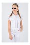 Girl's 8-14 Years Gabardine Trousers 3-Piece Linen Vest Set - 2