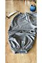 Unisex Gray Loose Cut Sweatpants with Elastic Waist and Legs - 3