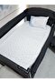 70x110 Baby Sleeping Set with Mosquito Net and Moon Pattern 12 Pieces Compatible with Park Cribs (crib Not Included) - 2