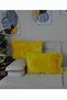 Plush Throw Pillow Cover Imported Premium Fabric - Yellow (rectangular)