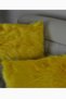 Plush Throw Pillow Cover Imported Premium Fabric - Yellow (rectangular) - 3