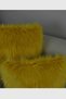 Plush Throw Pillow Cover Imported Premium Fabric - Yellow - 4