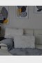 Plush Throw Pillow Cover Imported Premium Fabric - White (rectangular)