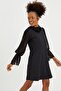 Tulle Sleeve Scuba Dress - 3