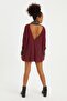 Back Detail Turtleneck Tunic Dress - 2