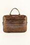 Unisex Tan 15 & 15.6 Inch Crocodile Laptop Briefcase - 4