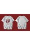 Oversize Unisex Pattern Red No Smoking Heart T-shirt White T-Shirt - 3
