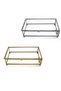 Glass Box with Metal Border and Lid (25X15X6Cm) - 2