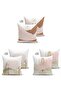 3-Piece Double Sided Colorful Drawing Bohemian Motif Modern Suede Pillow Throw Pillow Cover Set - 2