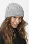 75 Labeled Folded Knitted Beret - Gray - 2