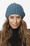 Thessaloniki Knitted Knitwear Plain Beret - Blue