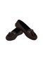 Women's Dark Brown Genuine Leather Hand-Saddled Orthopedic Ballerinas - 5