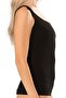 Women's Bamboo Fabric Thick Strap Tank Top – Body-Fitting, Soft and Flexible Casual Tank Top - Black Fa1330 - 3
