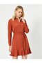 Women's Skirt Flounce Detailed Shirt Dress - 2
