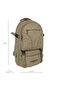 Unisex Beige Fabric Backpack - 4