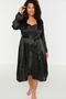 Black Kimono - Nightgown Satin 2-Piece Set TBBSS22SB00000 - 2