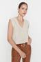 Stone Soft Textured Knitwear Vest Twoaw22Bz0033 - 2