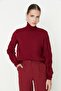 Bordo Basic Balıkçı Yaka Triko Kazak TWOAW21KZ0485 - 2