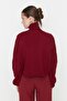 Bordo Basic Balıkçı Yaka Triko Kazak TWOAW21KZ0485 - 5