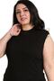 Large Size Half Fisherman Long Viscose Black Body with Slits on the Sides - 5