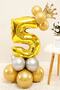 Best Gold Color 5 Years Chrome Gold-Silver Colors Gold Crowned Balloon Set