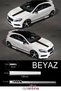 5 Pieces Car Sports Sticker - Auto Sticker - Car Sticker 15x2.5 - 21x90 -10x180 Cm