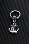 Unisex Stainless Silver Steel Anchor Pendant Hoop Earrings