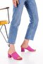 Pink Heeled Knitwear Slippers - 7