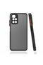 Redmi 10 2022 Case Transparent Cover with Camera Protection and Colored Buttons