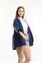 Indigo Linen Jacket Kimono