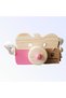Wooden Educational Teddy Bear Photo Camera, Cute Toy Camera, Animal Toy - Dried Rose - 2