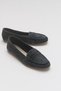 F02 Smoked Suede Genuine Leather Women's Loafer Shoes - 6