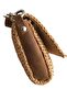 Genuine Leather Bag Side Piece - Clutch, Handle Bag Side (12X5 CM) Crazy Khaki - 2