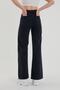 Hilton Black Lycra Wide Leg Jeans - 4