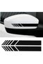Side Mirror Strip Sticker Right-left 20x3 Cm Black Color