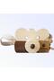 Wooden Educational Teddy Bear Photo Camera, Cute Toy Camera, Animal Toy - Brown - 2