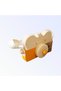 Wooden Educational Teddy Bear Photo Camera, Cute Toy Camera, Animal Toy - Solar Yellow - 3