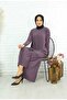 Wonderful Full Pleated Wide Leg Trousers Blouse Double Set - 5