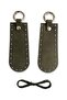 Genuine Leather Bag Side Piece - Clutch, Handle Bag Side (12X5 CM) Crazy Khaki