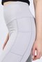 Spocket Silver Gray Pocketed High Waist, Firming Yoga Laptop Leggings 10" - 4