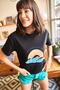 Women's Black Ocean T-Shirt TSH-19000294 - 3