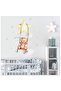 Cute Teddy Bear Swinging on Clouds Stars and Swing Decorative Children's Room Wall Sticker Wall Decoration - 2