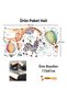 Watercolor Safari Animals And Flying Balloons Zebra Giraffe Decorative Kids Room Wall Sticker - 3