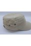 Quality Vintage Military Style Metal Star Hat (Unisex) (Beige Cream) (Adjustable from the Back) - 3